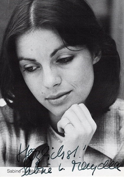 Sabine von Maydell (AK) 11.09.1979