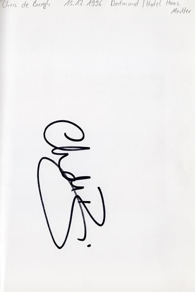 Chris de Burg - Autogramm im Buch (1)