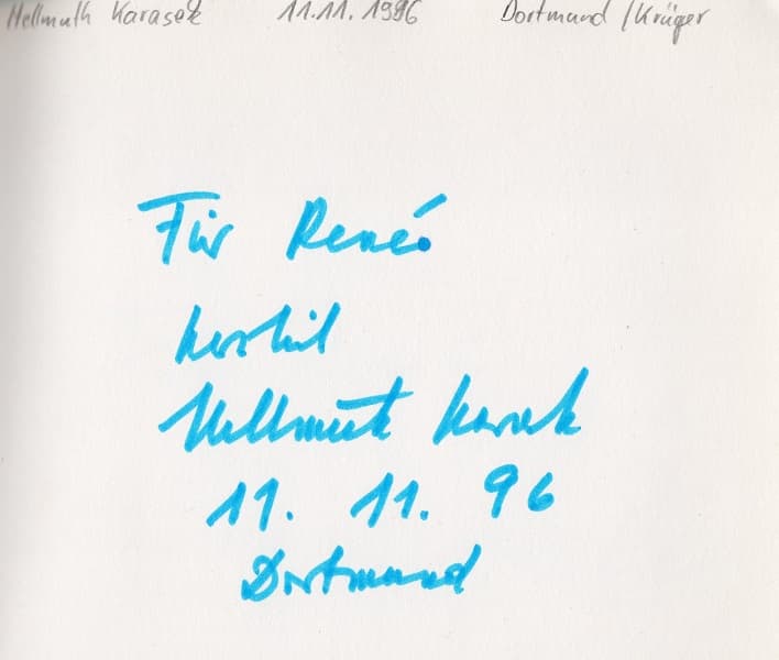 Hellmuth Karasek - im Buch Unterschrieben (1)