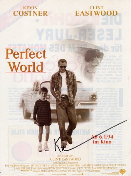 Kevin Costner - (13.03.1996 auf Kinohit Poster Filmplakat Perfect World) (1)