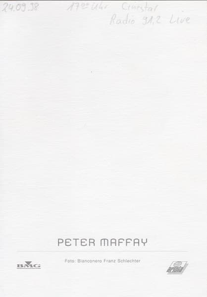 Peter Maffay 2 (24.09.1998) 17 Uhr Cinestar Dortmund (1)